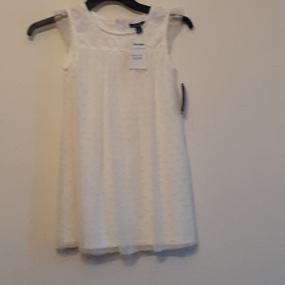 Nautica off white lace polka dot dress